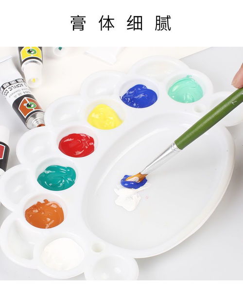 丙烯顏料不掉色白色初學者顏料畫畫顏料兒童染料美術用品油畫顏料