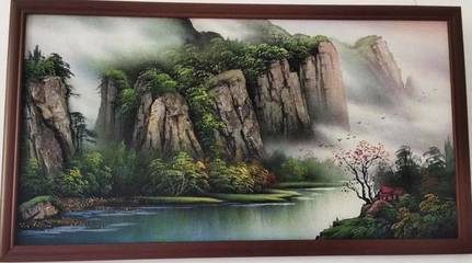 666!在六枝,有這樣一位退役軍人,能在石頭上作畫~~