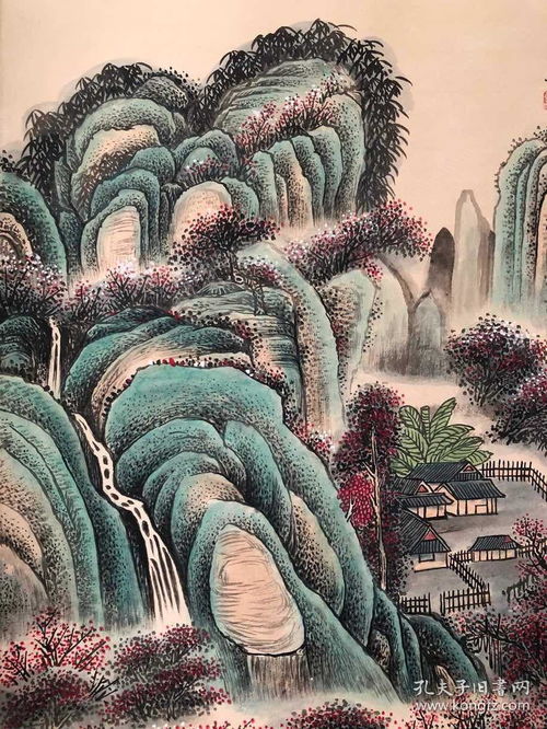 老畫新裱精品四尺純手繪作品2021031505