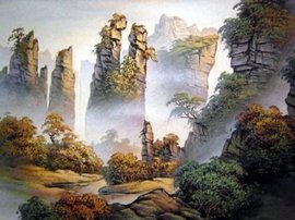 張家界軍聲砂石畫