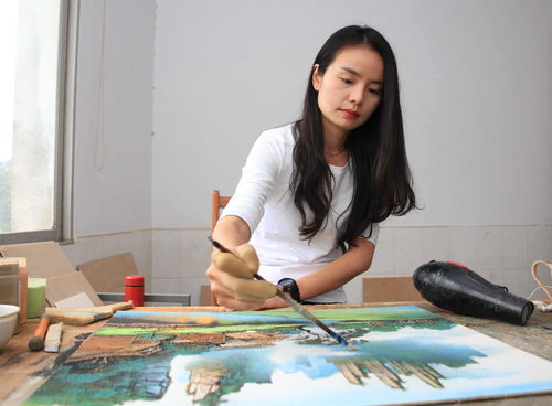 湖南張家界 特色手工藝品砂石畫