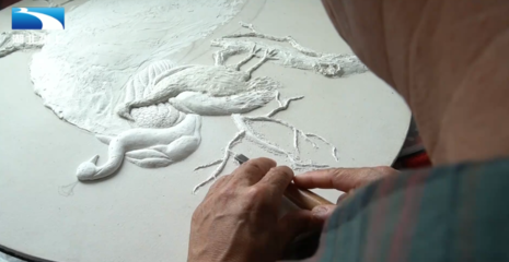 砂石畫 讓他傾心四十多年